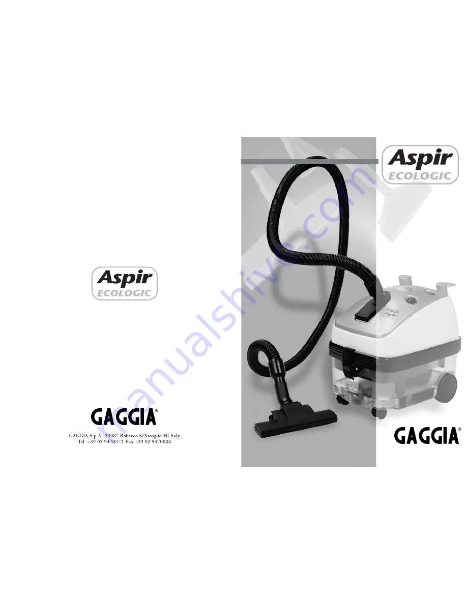 Gaggia 9936I00B0000 User Manual Download Page 1