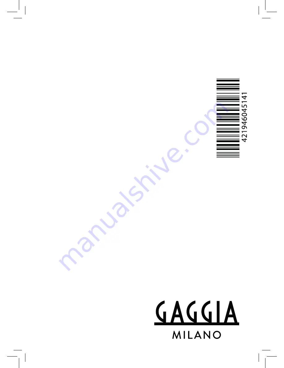 Gaggia Anima Operating Instructions Manual Download Page 72