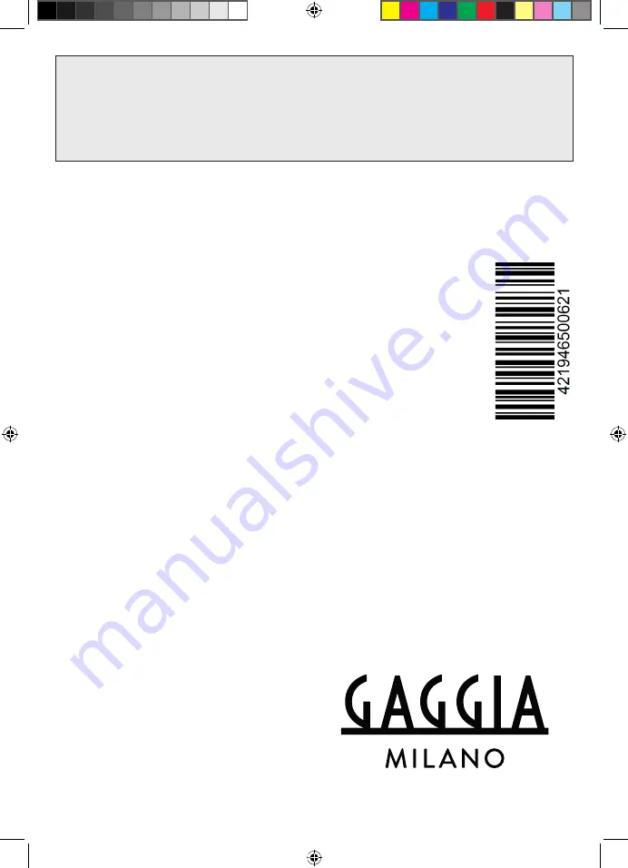 Gaggia BESANA User Manual Download Page 100