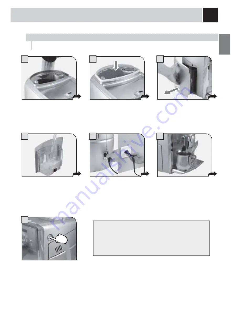 Gaggia PLATINUM SWING UP Operation And Maintenance Manual Download Page 7