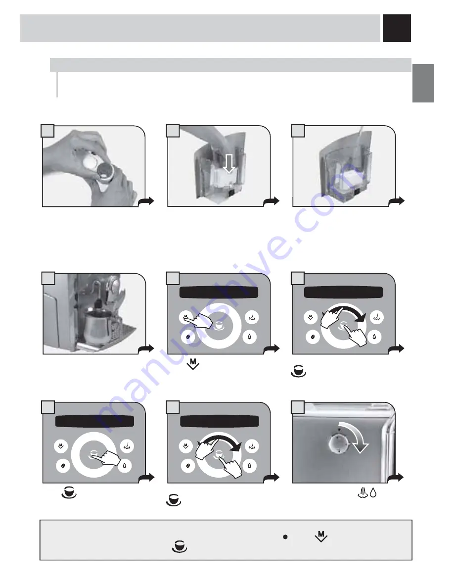 Gaggia PLATINUM SWING UP Operation And Maintenance Manual Download Page 9