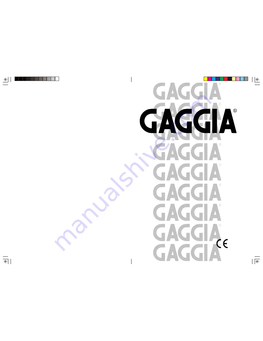 Gaggia SUP025Y Operating Instructions Manual Download Page 1