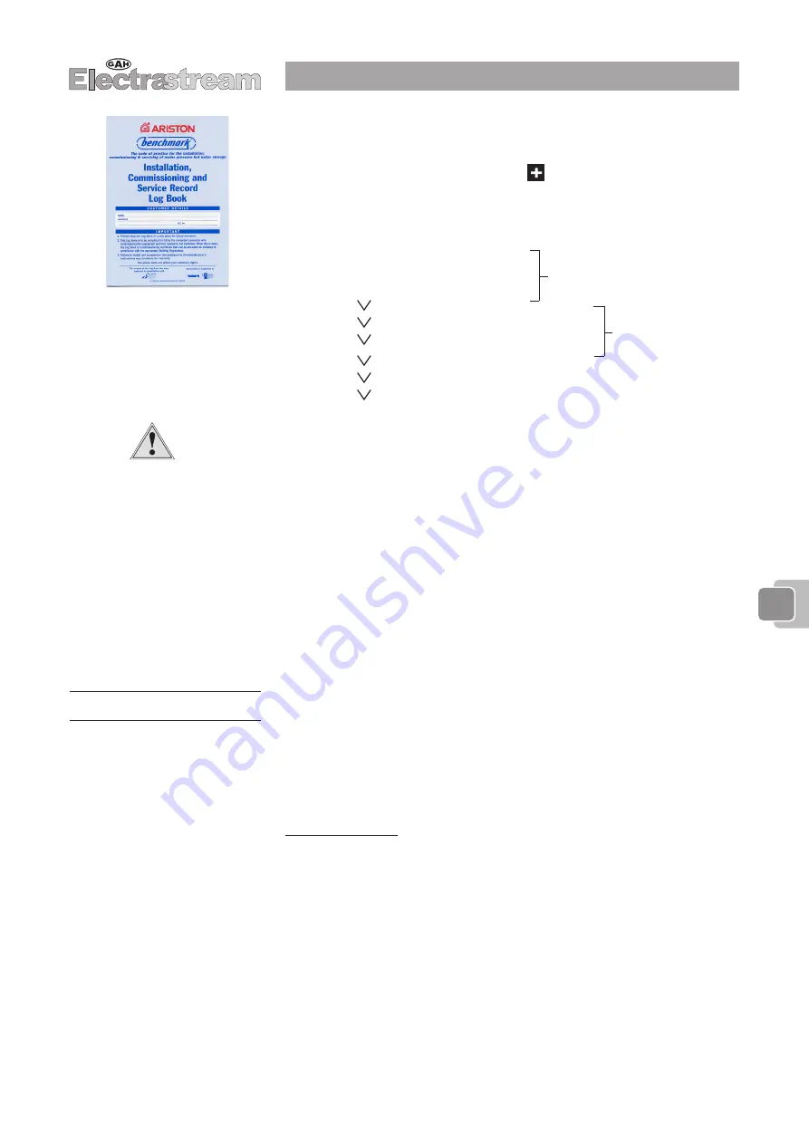 GAH Electrastream User And Installation Instructions Manual Download Page 36