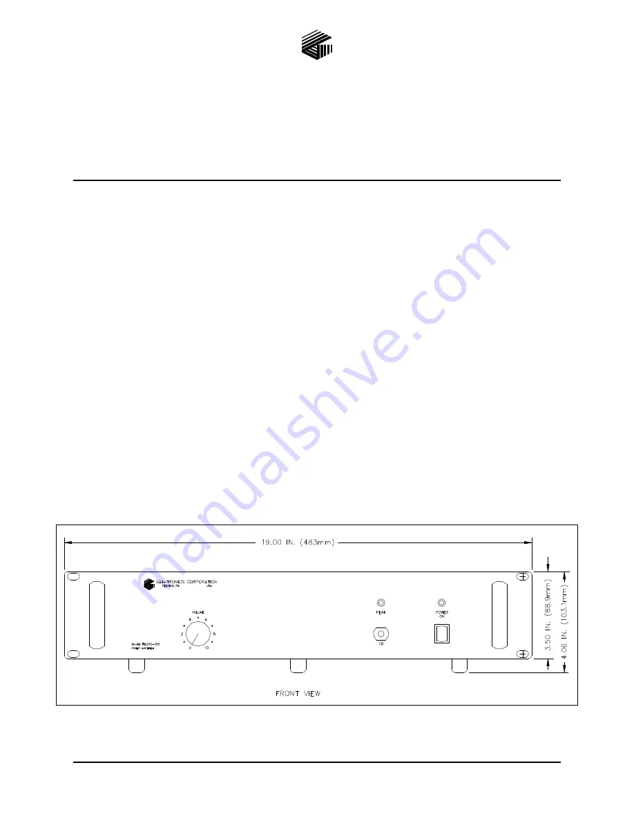 GAI-Tronics PA250-001 Manual Download Page 1