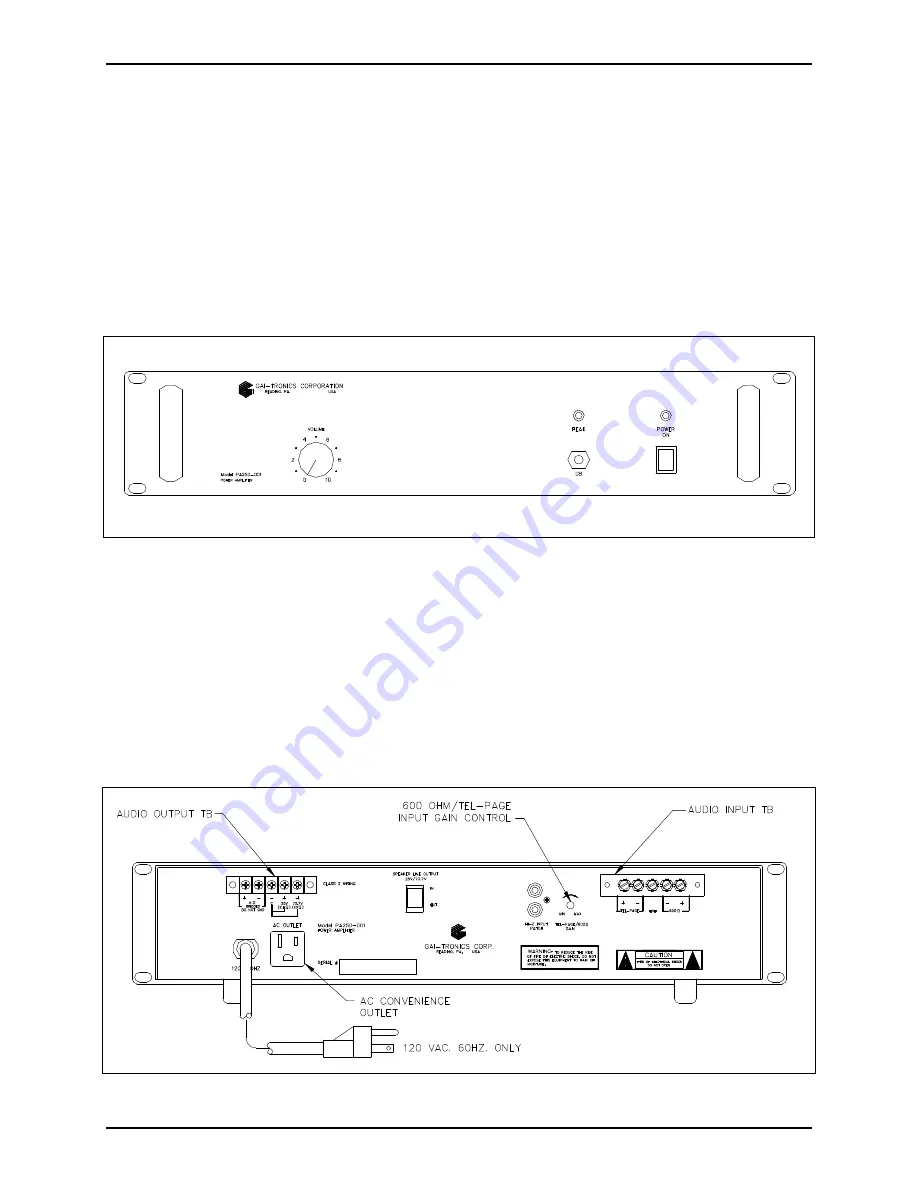 GAI-Tronics PA250-001 Скачать руководство пользователя страница 4