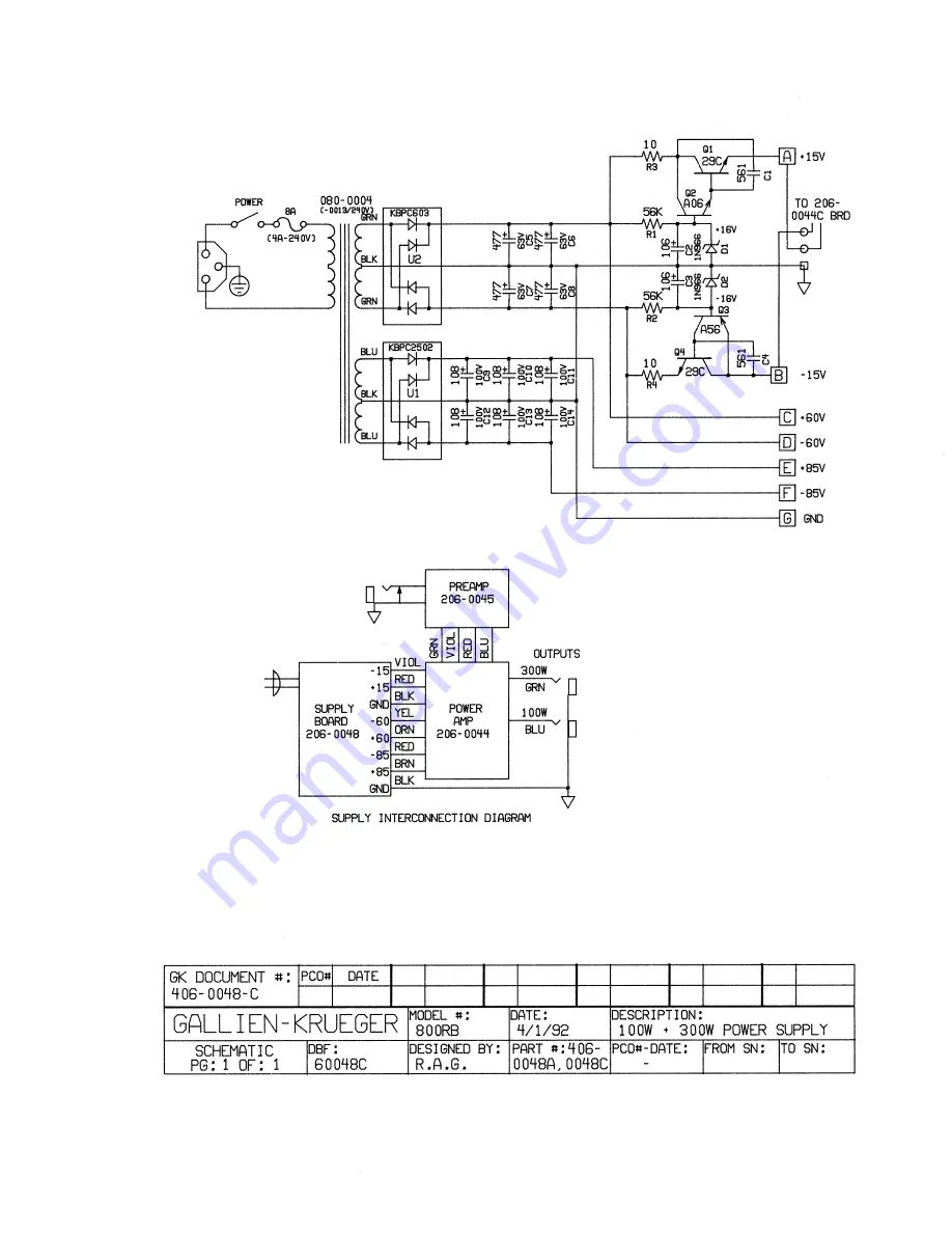 Gallien-Krueger 8000RB Скачать руководство пользователя страница 18