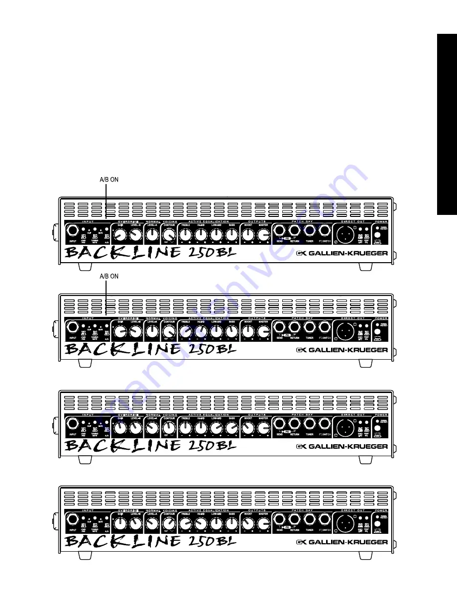 Gallien-Krueger Backline 110 Скачать руководство пользователя страница 7