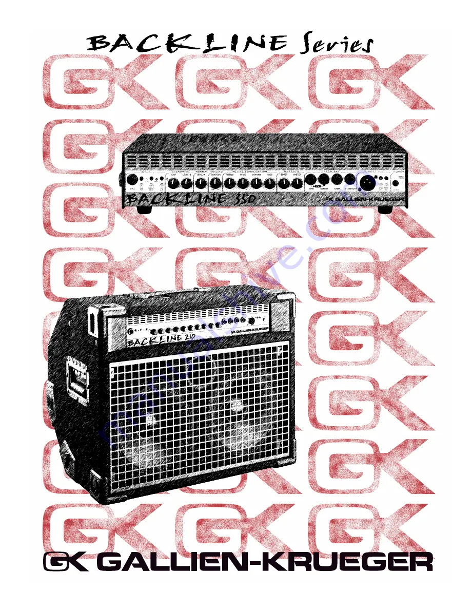 Gallien-Krueger Backline 210 Скачать руководство пользователя страница 1