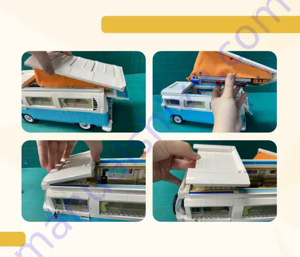 GAME OF BRICKS Volkswagen T2 Camper Van 10279 Скачать руководство пользователя страница 10