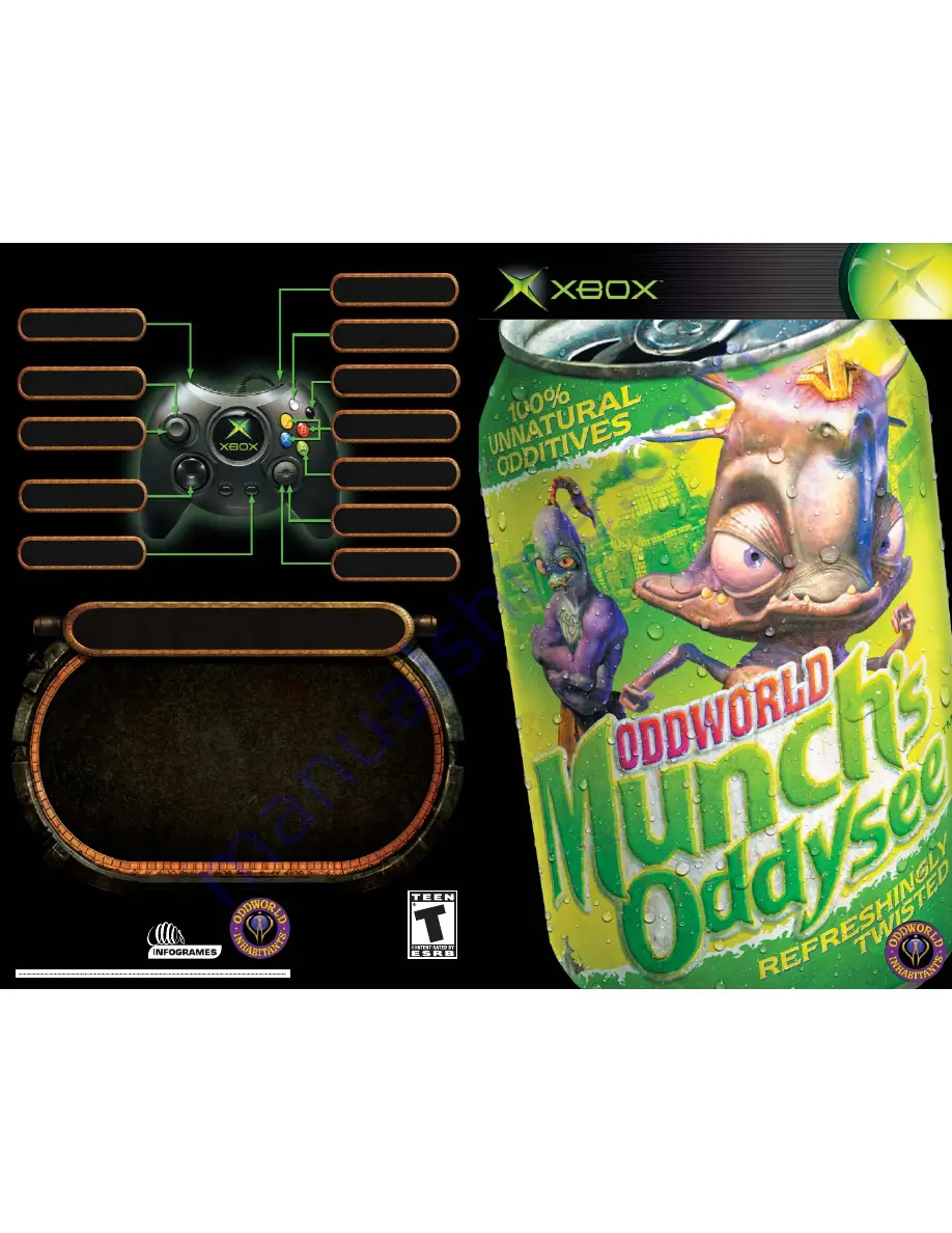 GAMES MICROSOFT XBOX ODDWORLD MUNCHS ODDYSEE Скачать руководство пользователя страница 1