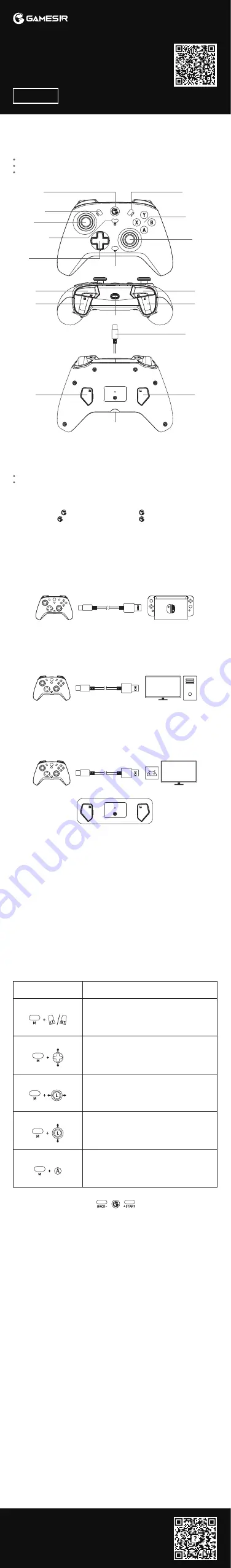 GameSir T4k User Manual Download Page 1