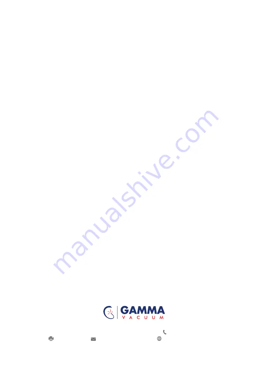 Gamma Vacuum DIGITEL Instruction Manual Download Page 43