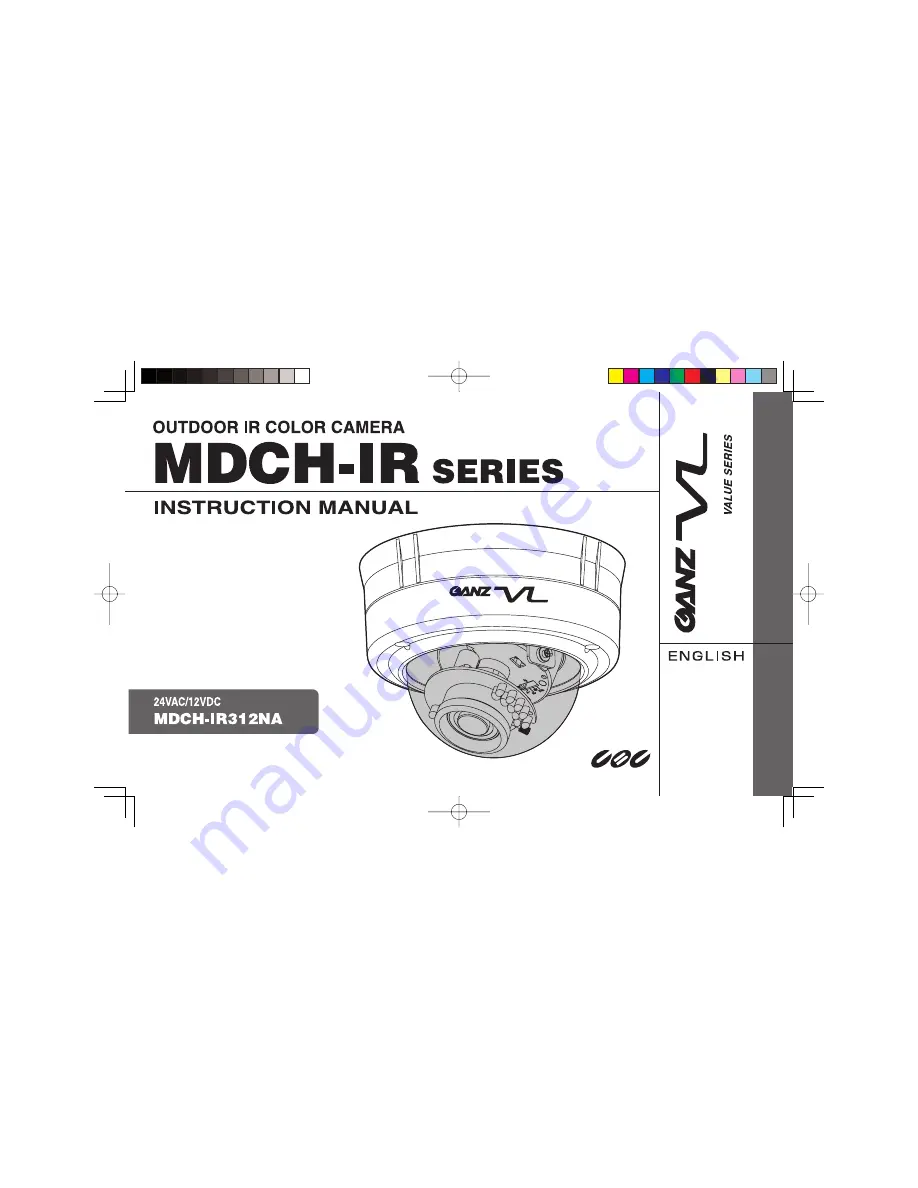 Ganz MDCH-IR312NA Скачать руководство пользователя страница 1