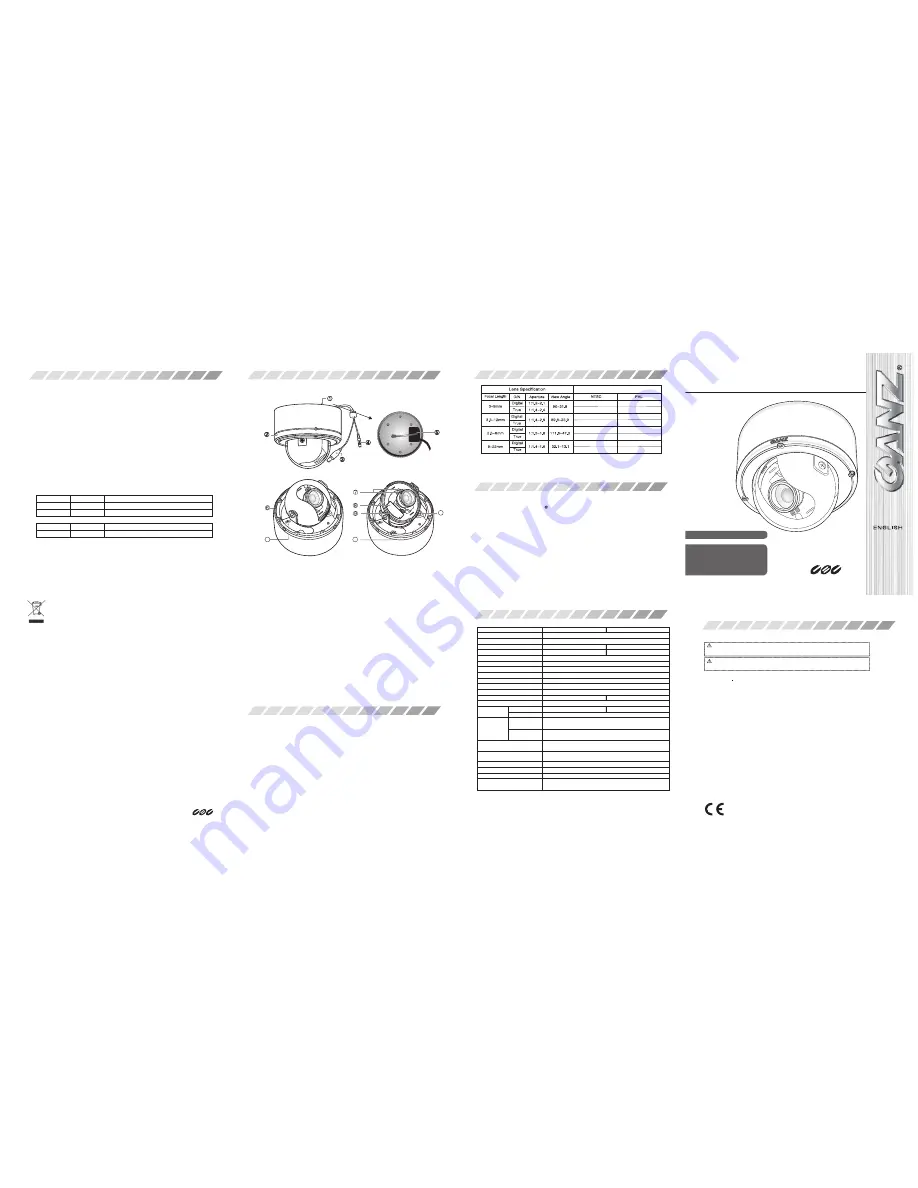 Ganz ZC-DT8039NXA Instruction Manual Download Page 1