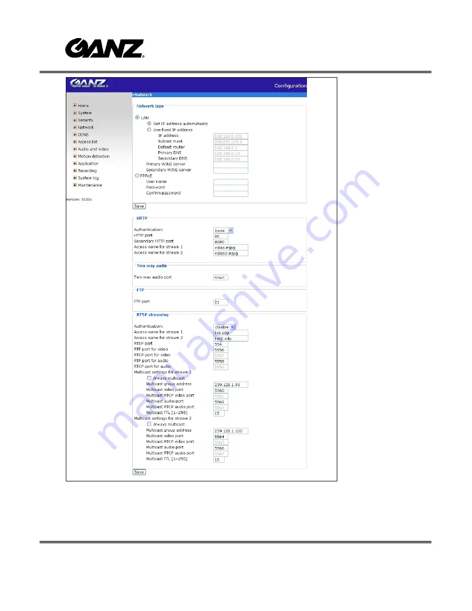 Ganz ZN-D2024 User Manual Download Page 34