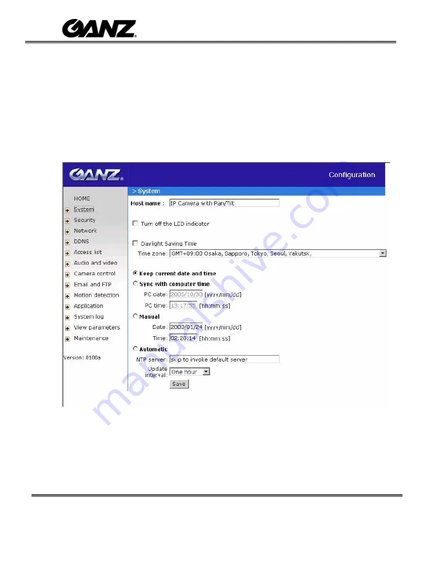 Ganz ZN-PT304L User Manual Download Page 27