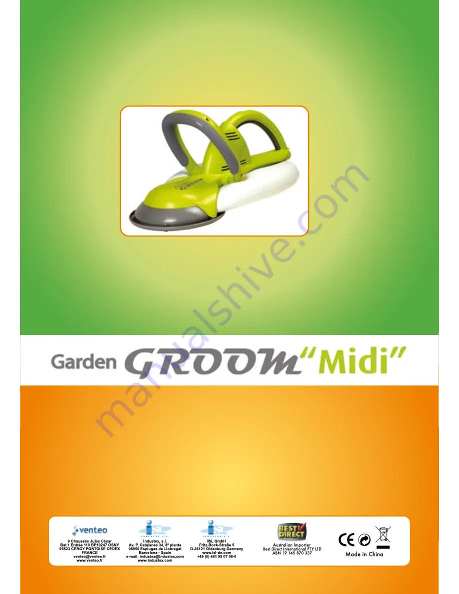 Garden Groom Midi Instruction Manual Download Page 82