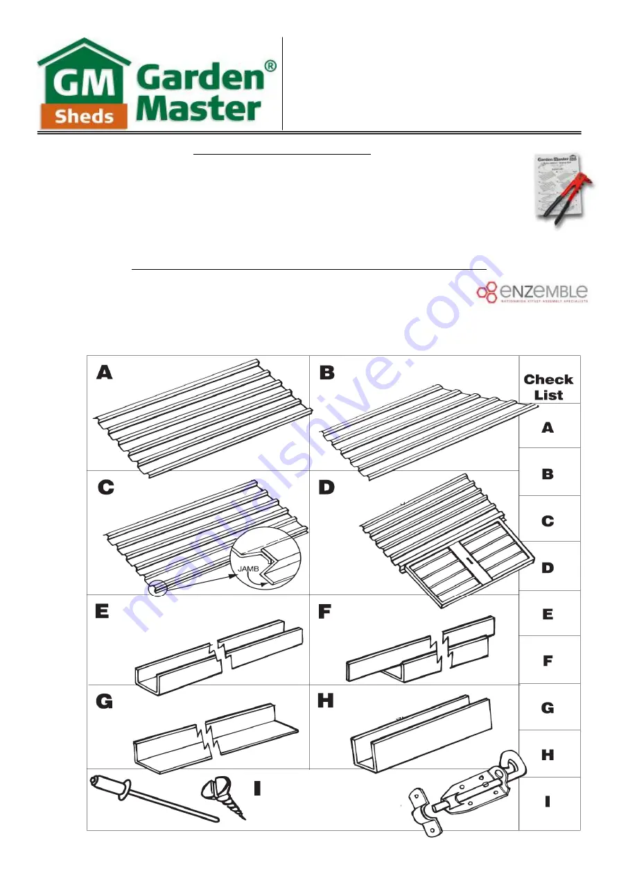 GARDEN MASTER GM2315 Assembly Instructions Manual Download Page 1