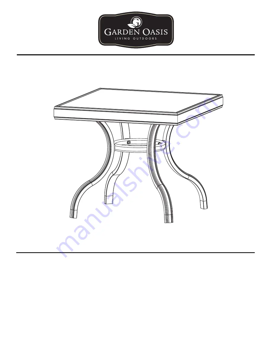 Garden Oasis EAST POINT SIDE TABLE Owner'S Manual Download Page 1