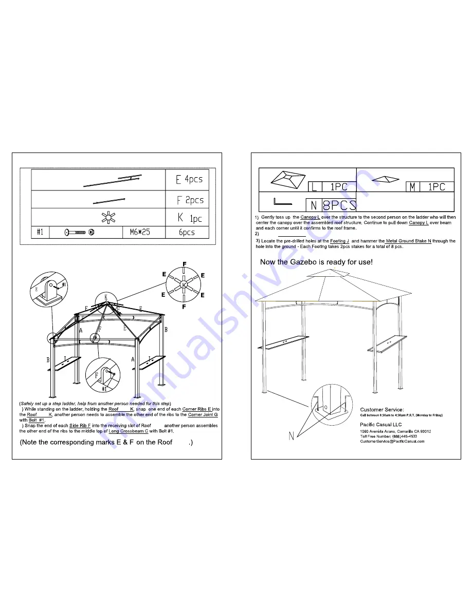 Garden Oasis GRILL GAZEBO Owner'S Manual Download Page 4