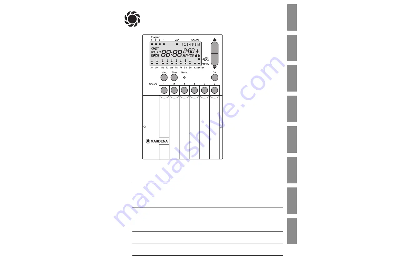 Gardena Watering Controller 6040 Operating Instructions Manual Download Page 1