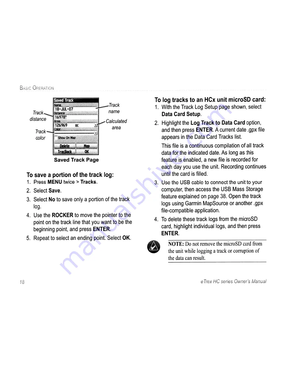 Garmin eTrex HC series Quick Start Manual Download Page 30