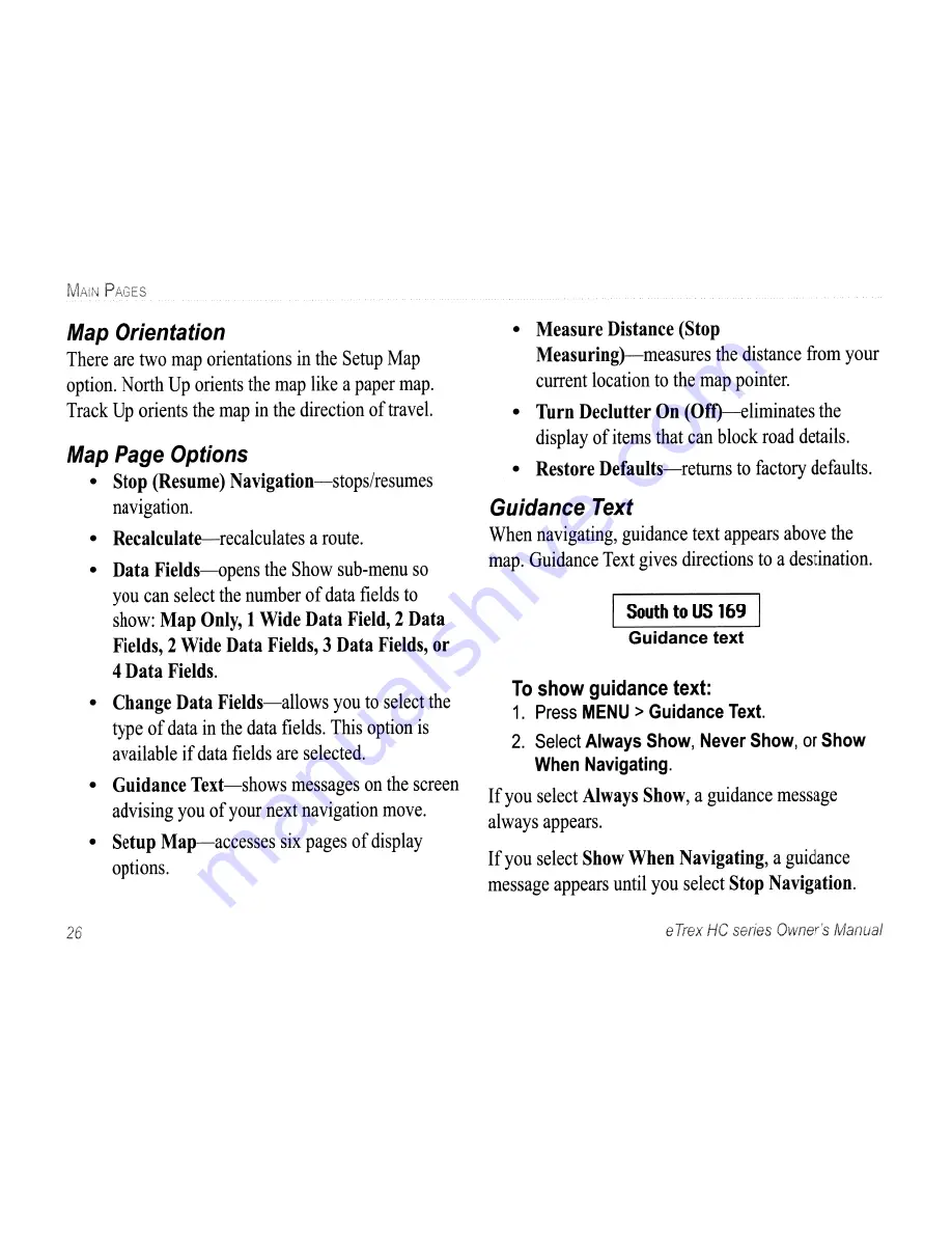 Garmin eTrex HC series Quick Start Manual Download Page 38