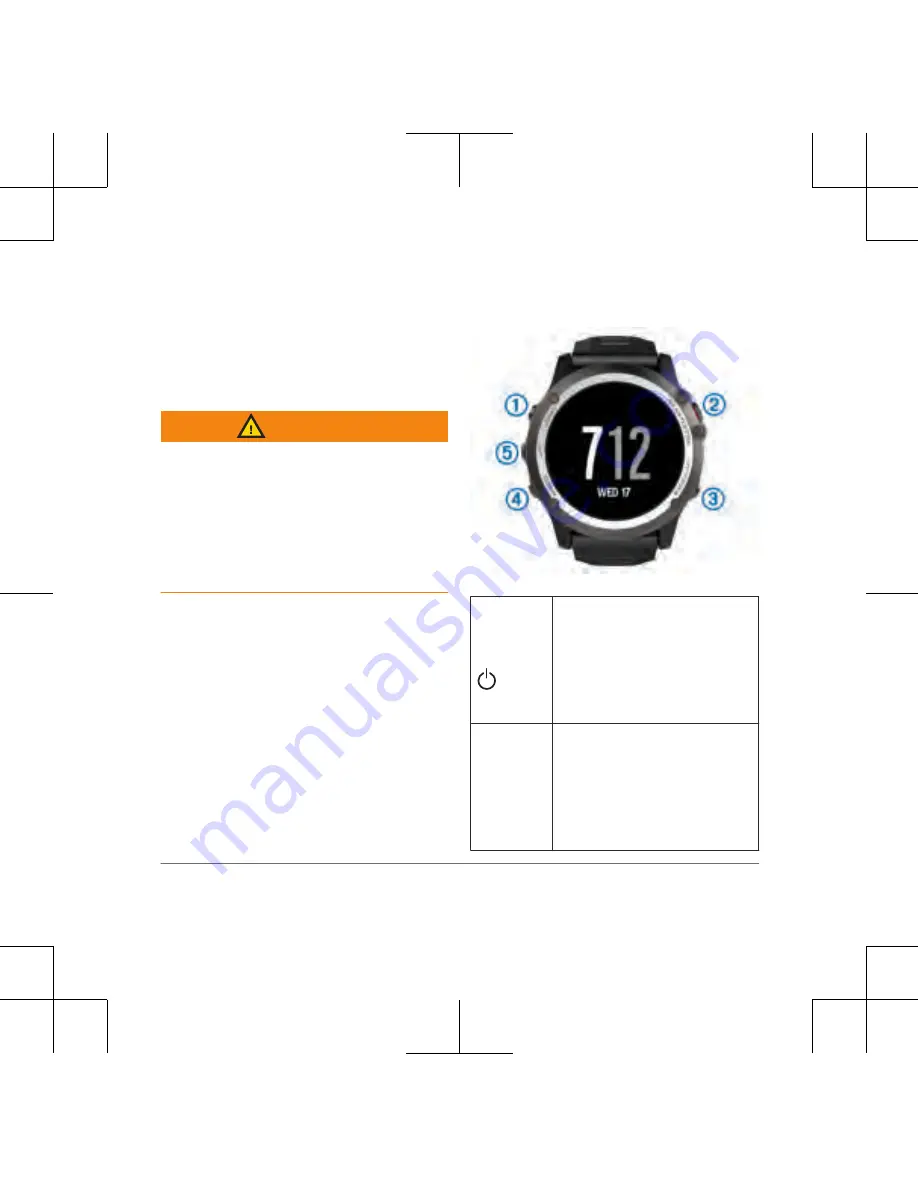 Garmin Fenix 3 HR Quick Start Manual Download Page 3