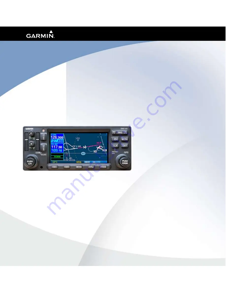 Garmin GNC 420AW Pilot'S Manual & Reference Download Page 1