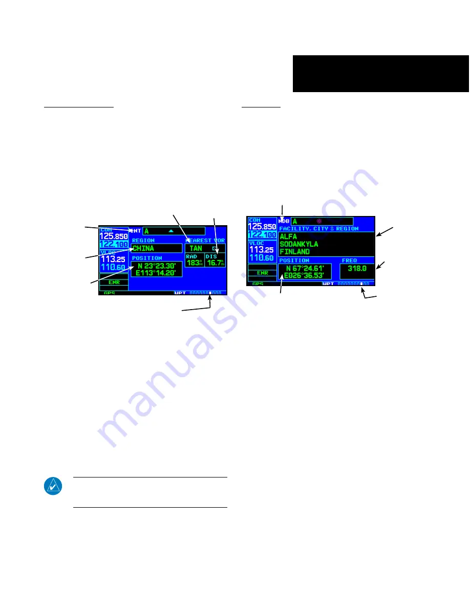 Garmin GNC 420AW Pilot'S Manual & Reference Download Page 135