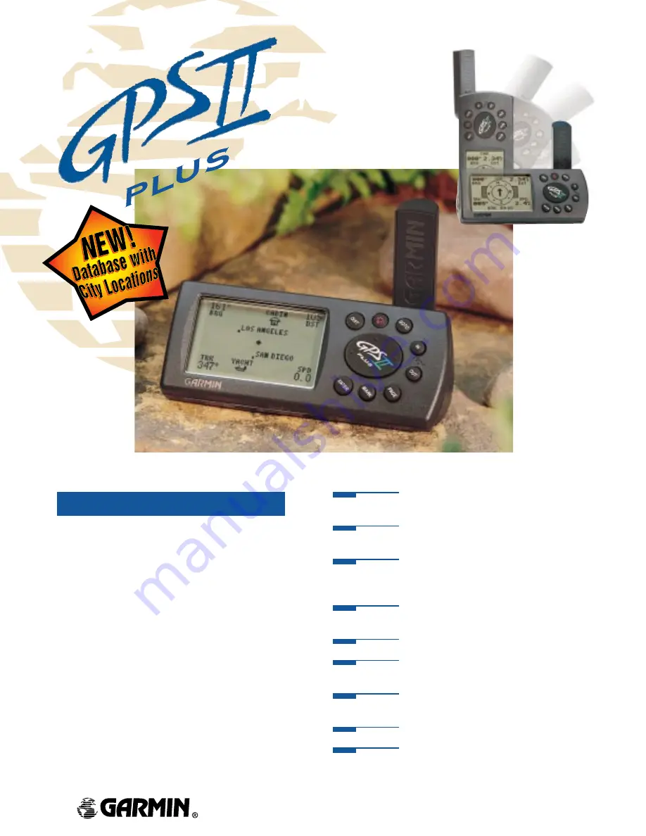 Garmin GPS II+ Specifications Download Page 1