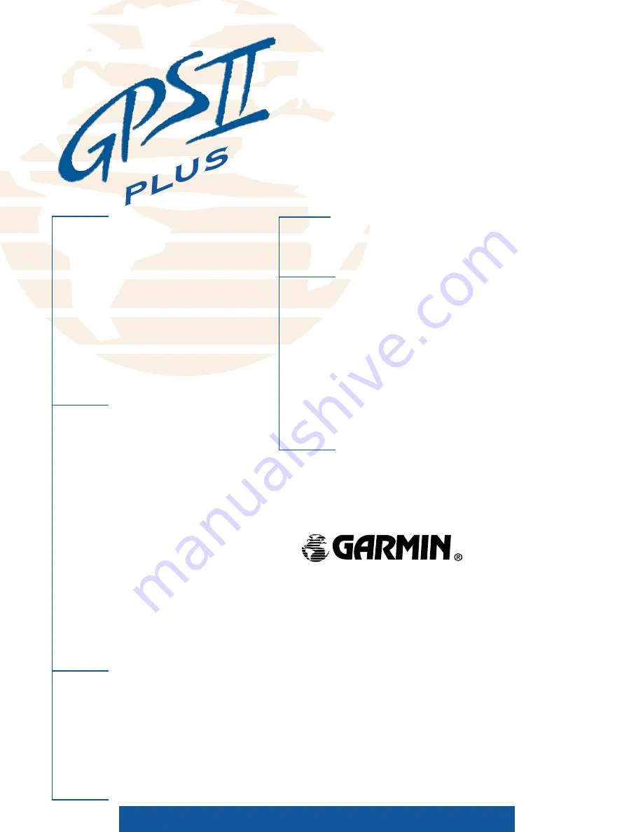 Garmin GPS II+ Specifications Download Page 2