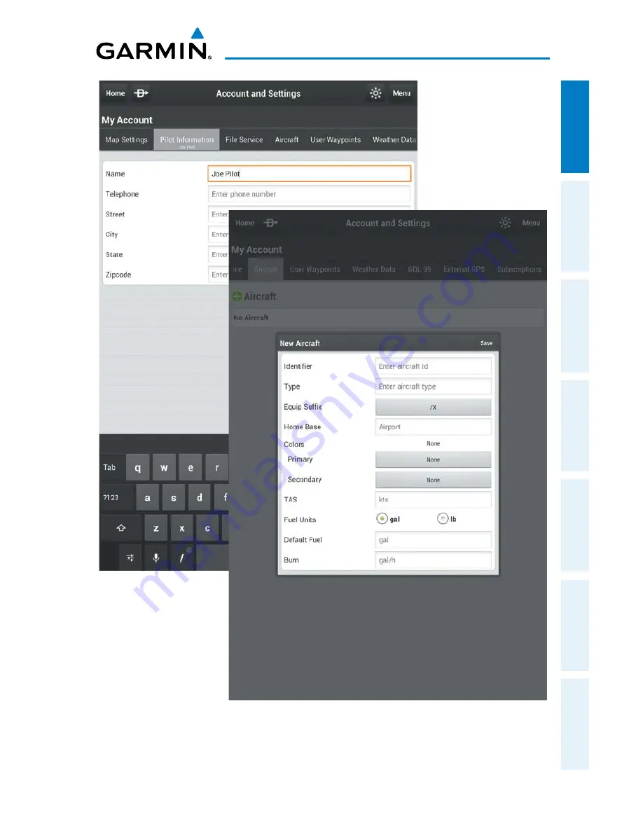 Garmin Pilot for Android User Manual Download Page 35