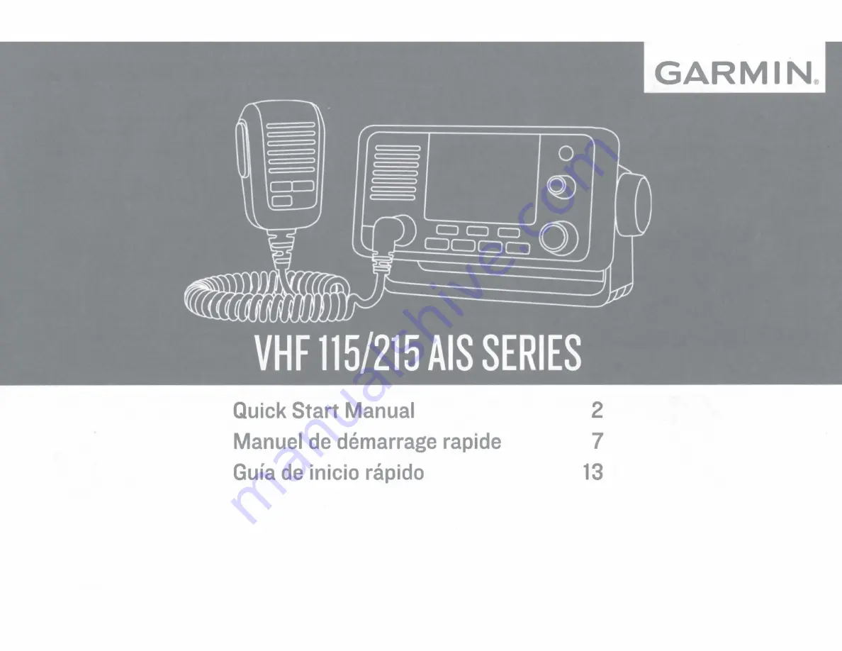 Garmin VHF 115 AIS Series Скачать руководство пользователя страница 23