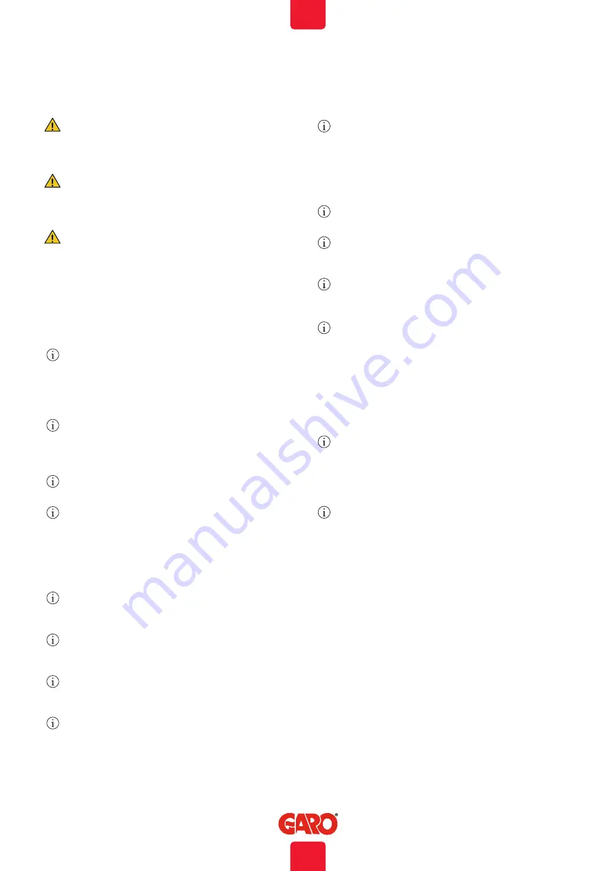 GARO Nova GTC Assembly Instructions / End User Instruction Download Page 4