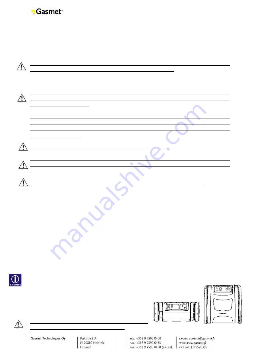 Gasmet DX4040 Instructions And Operating Manual Download Page 39