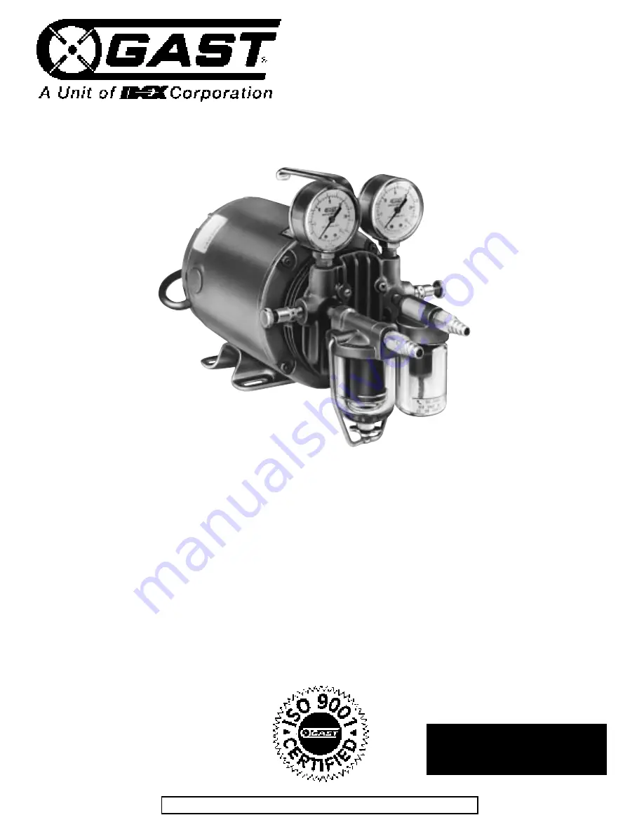 Gast 0211 Series Operation & Maintenance Manual Download Page 1