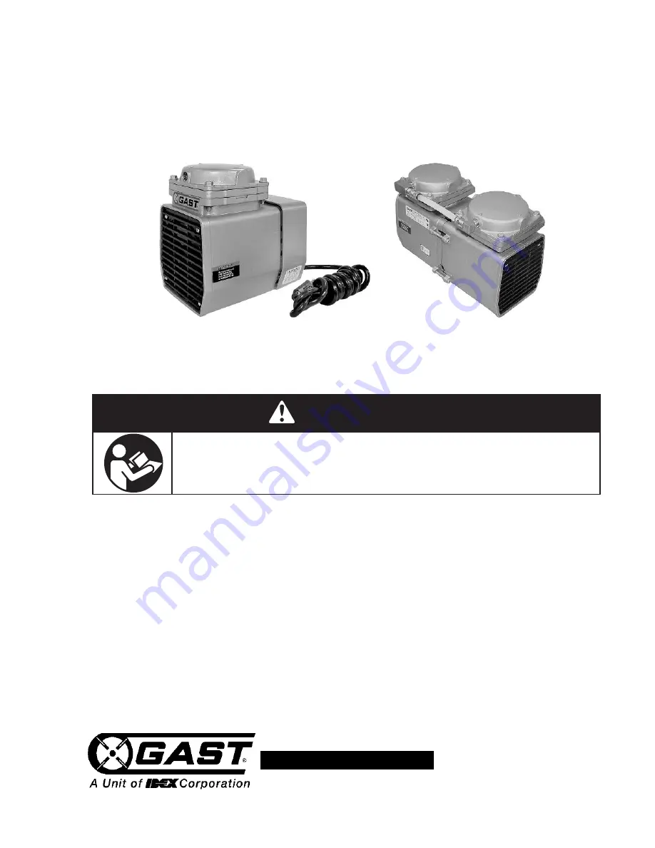 Gast 70 - 3005 G443PL Maintenance Manual Download Page 1