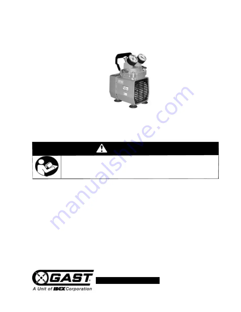 Gast DOA-P704 Operation & Maintenance Manual Download Page 1