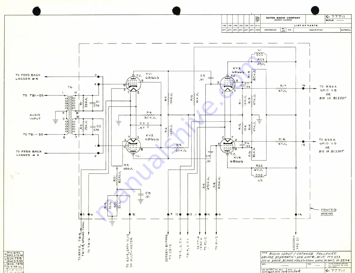 Gates BC-1T Instructions For Installing And Operating Download Page 49