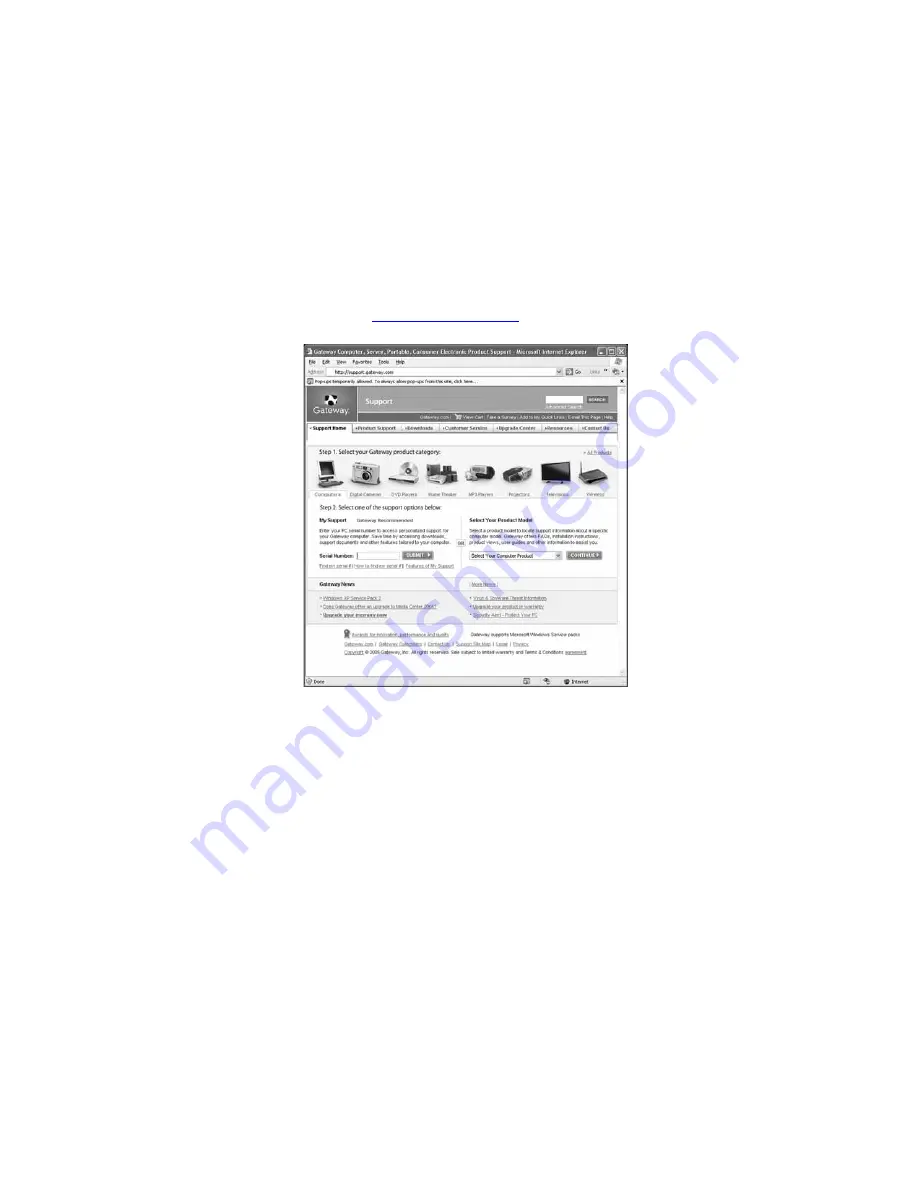 Gateway 6010GZ - Celeron M 1.4 GHz User Manual Download Page 9