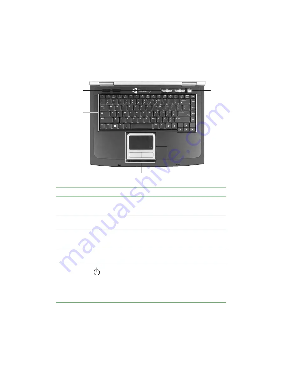 Gateway M520 User Manual Download Page 22