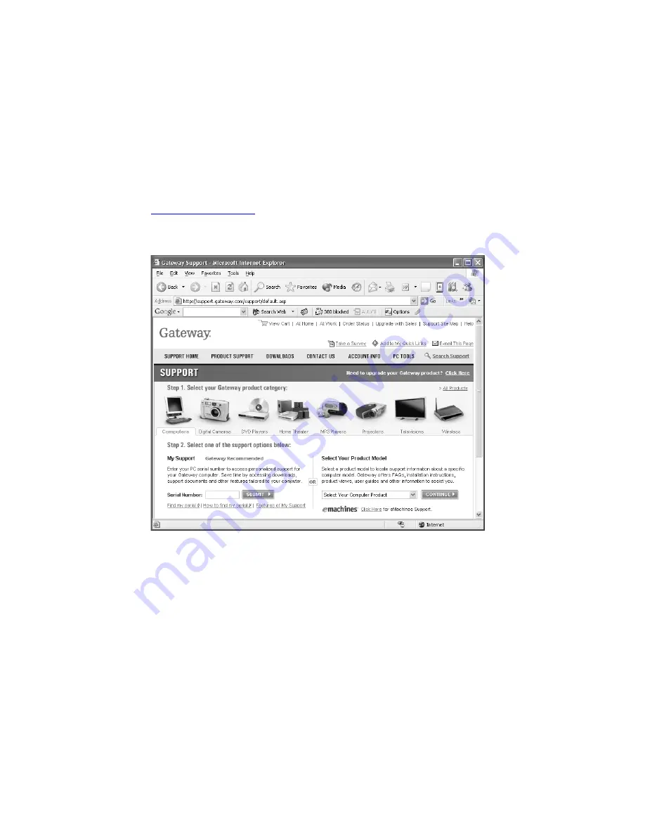 Gateway M520 User Manual Download Page 24