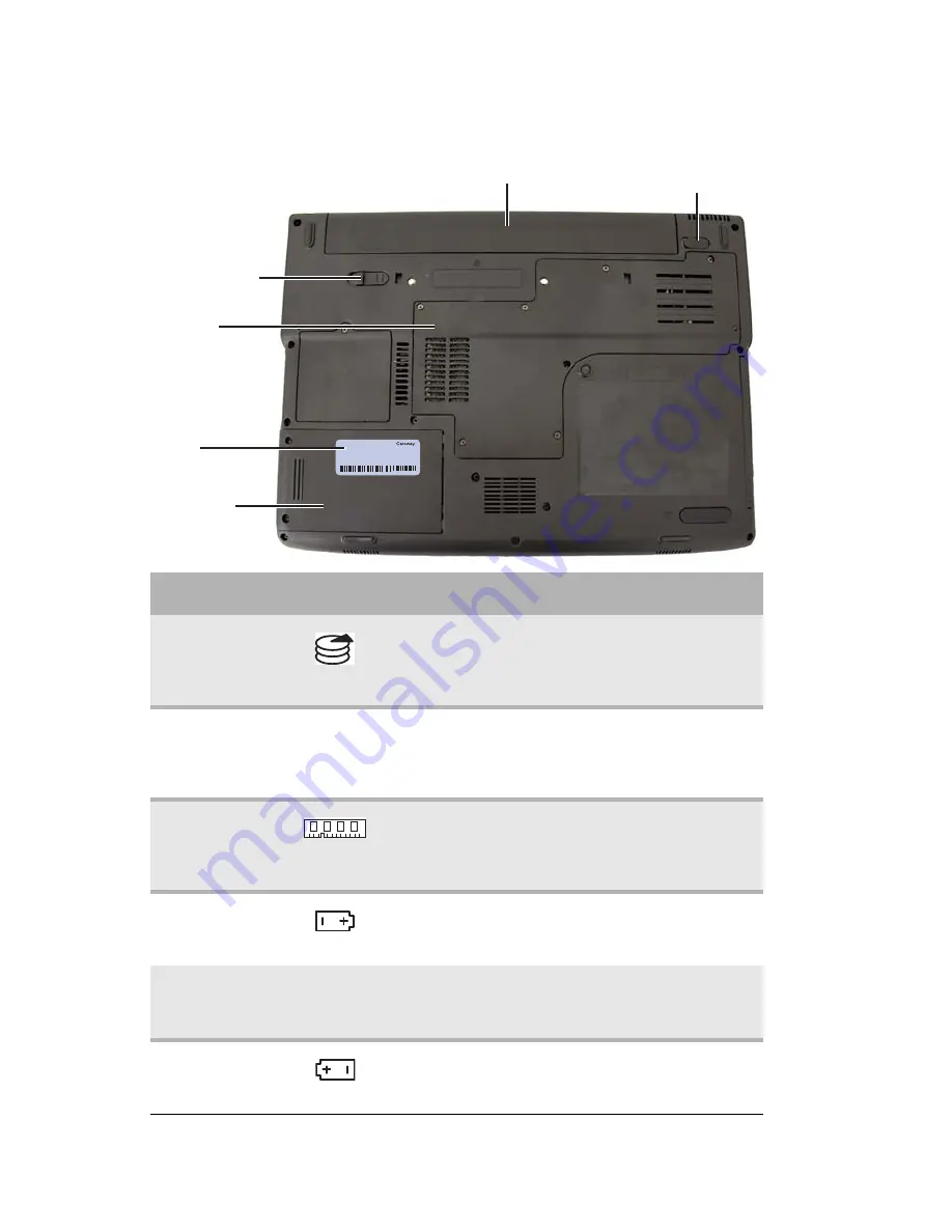 Gateway MX6243m (Spanish) Documentación Del Hardware Download Page 18