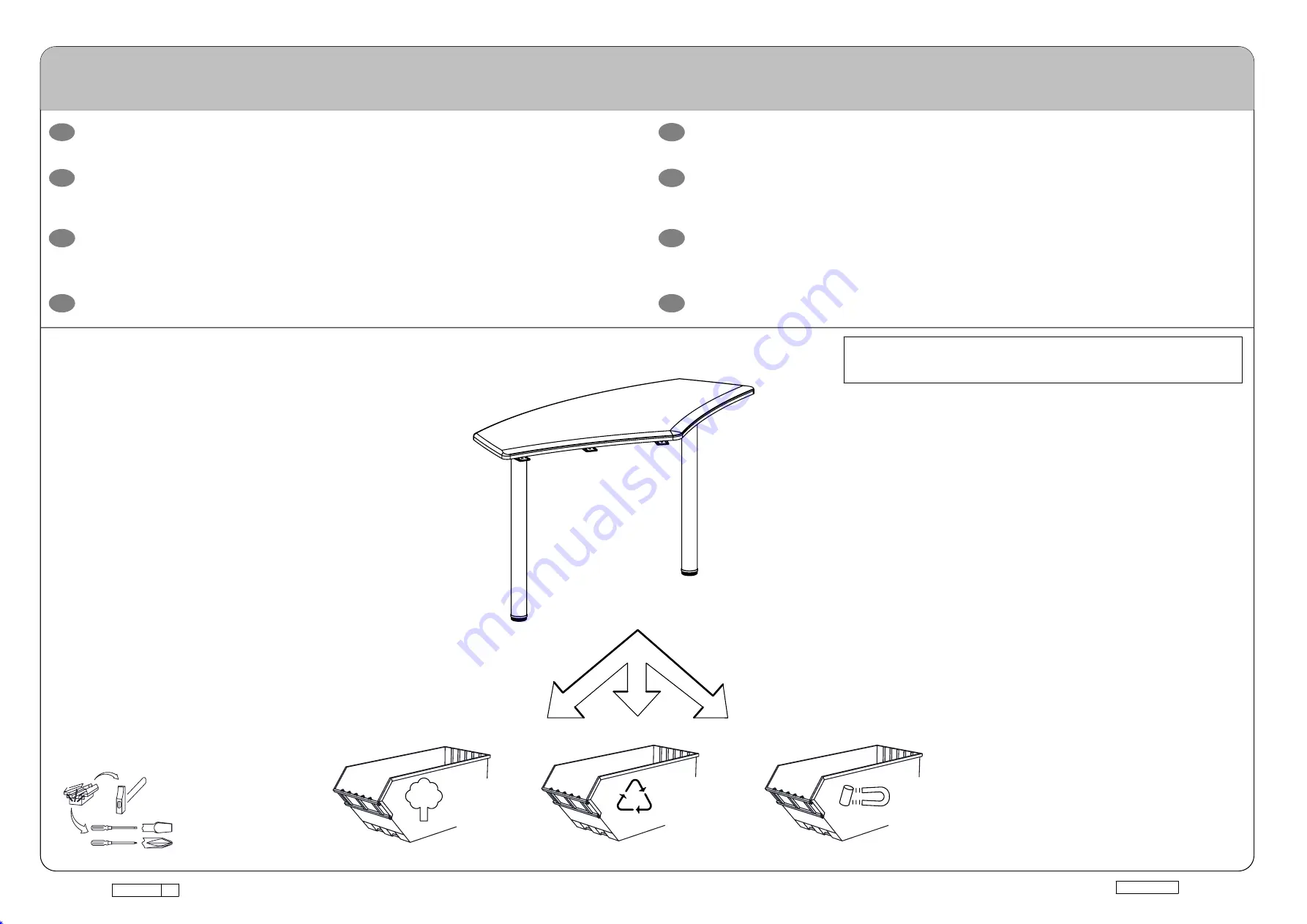 Gautier Office 527-SANTOS Assembly Instructions Download Page 2