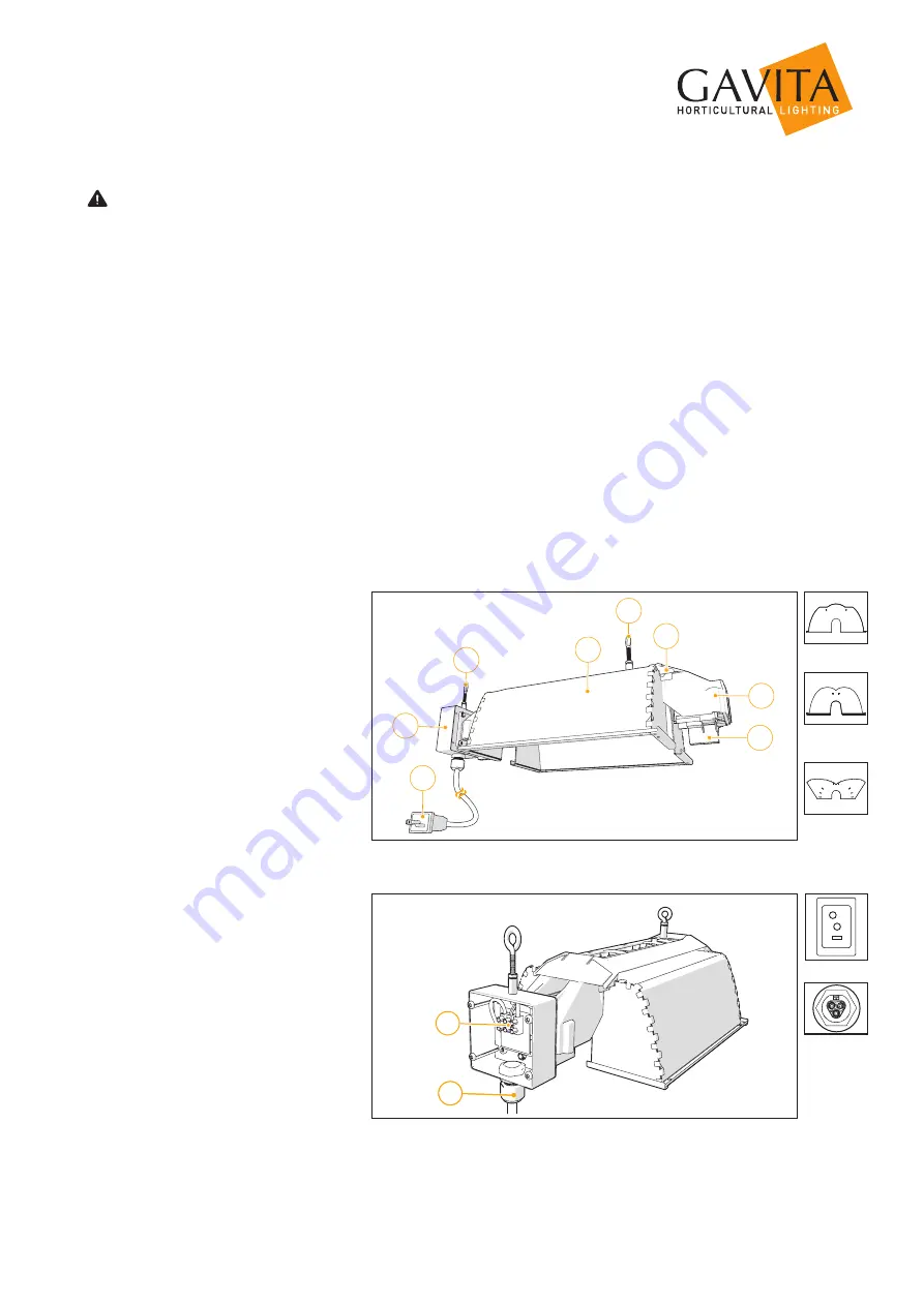 Gavita Pro line HortiStar 1000 DE EU Manual Download Page 3