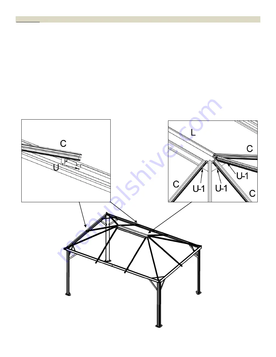 Gazebo penguin MARSEILLES 456201 Installation Manual Download Page 10