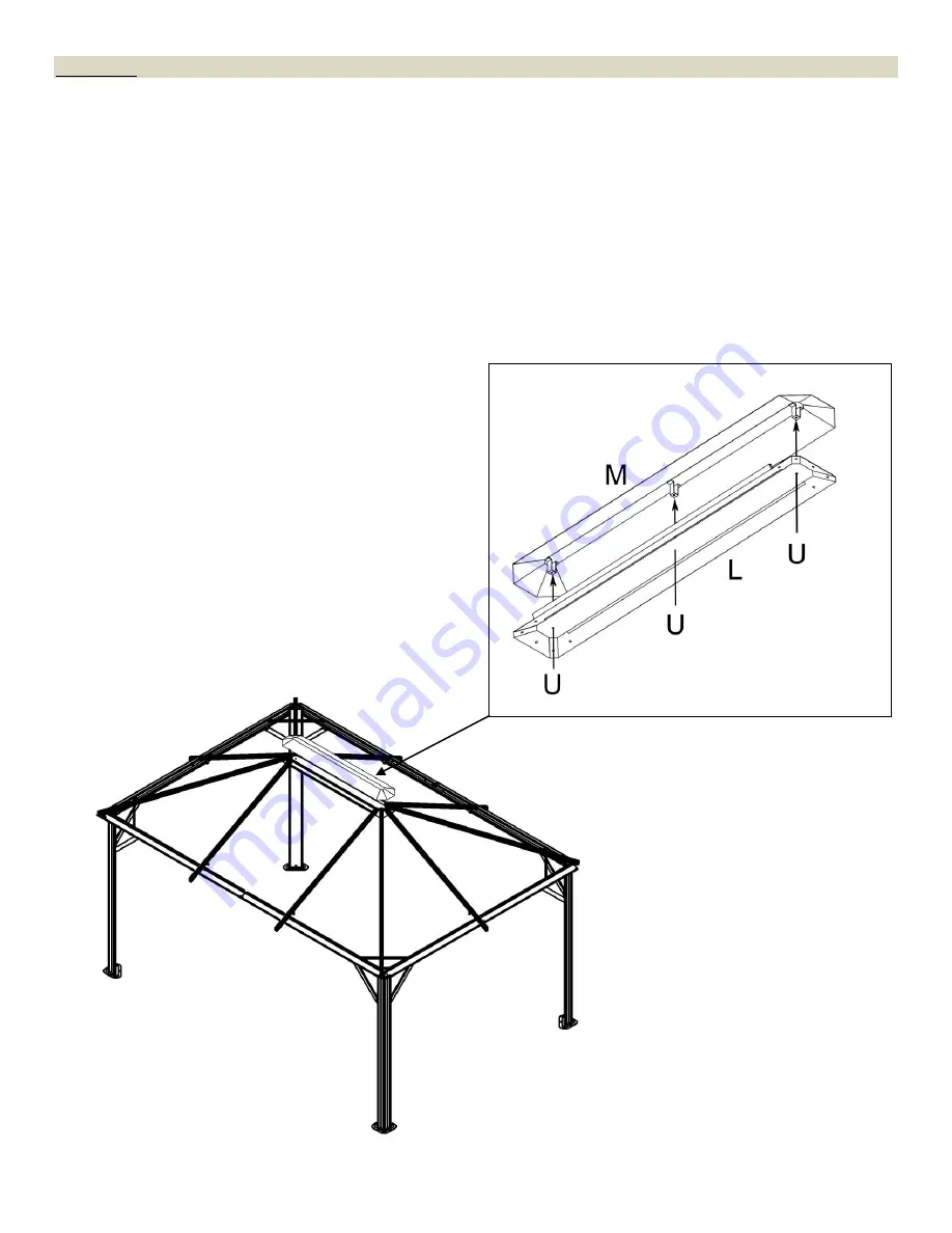 Gazebo penguin MARSEILLES 456201 Installation Manual Download Page 11