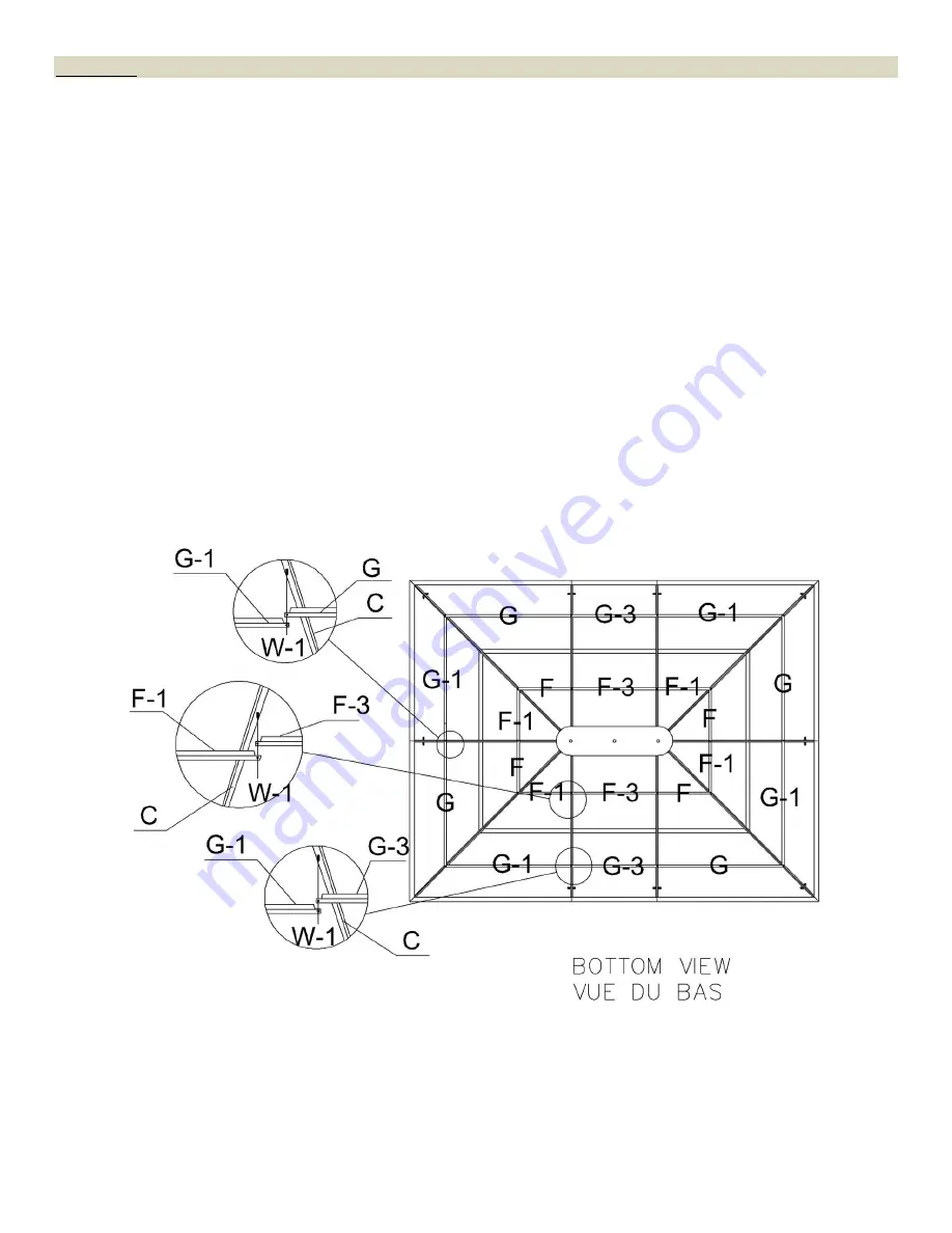 Gazebo penguin MARSEILLES 456201 Installation Manual Download Page 16