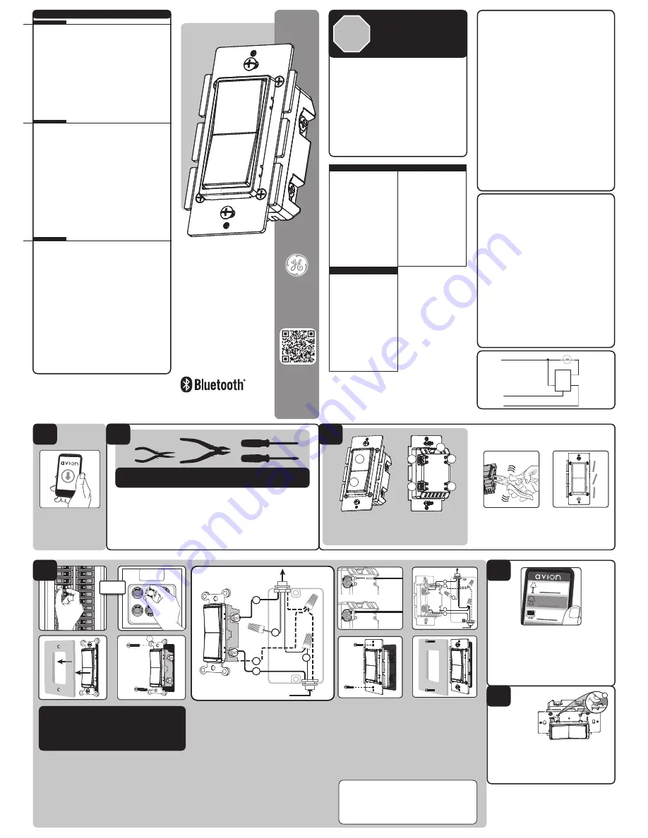 GE Bluetooth 13869 Manual Download Page 1